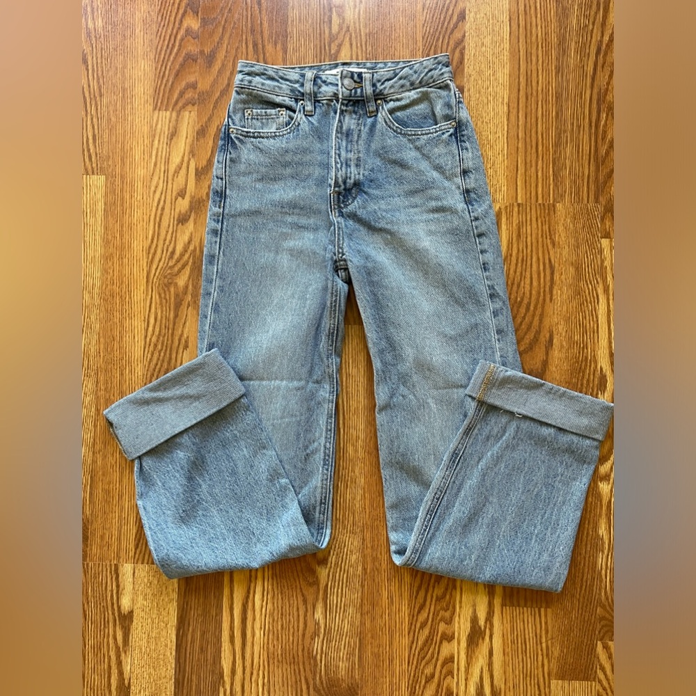 PacSun cuffed straight leg jeans